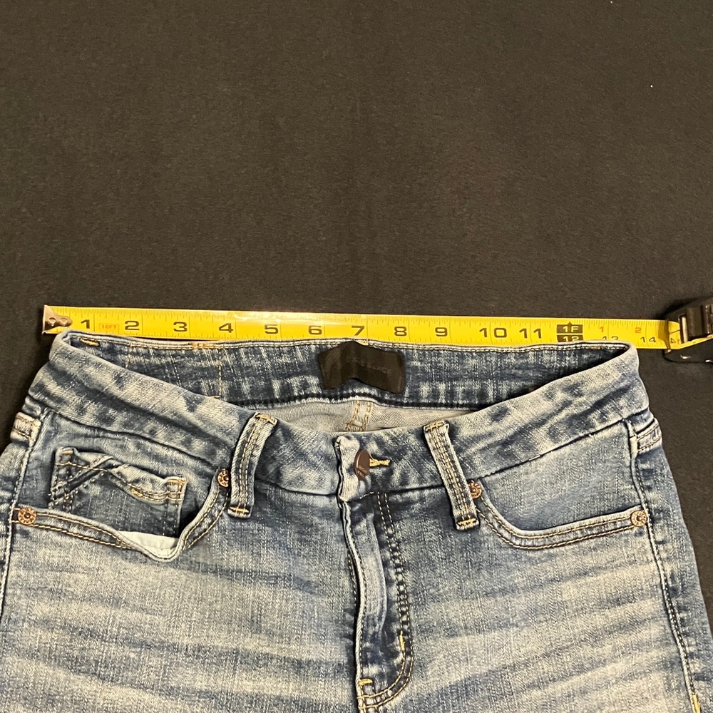 Buckle Black Distressed Skinny Blue Jeans - Picture 3 of 8